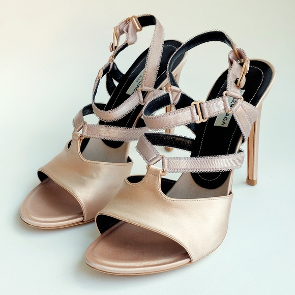 Balenciaga pink satin Boudoir stiletto sandals, EU40, new w/ box, dustbag - Picture 3 of 16